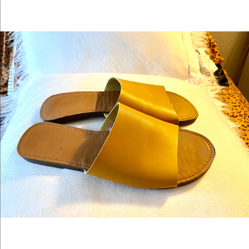 Yellow Slide Sandals